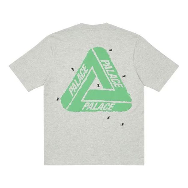 PALACE Fly TShirt Green Triangle Logo Short Sleeve Unisex Gray P20ES009