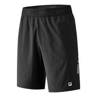 FILA Athletics Logo Alphabet Printing Breathable Sports Shorts Black A11M031362F-BK