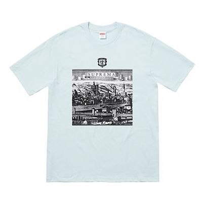 Supreme SS18 Fiorenza Tee Pale Blue Short Sleeve Unisex SUP-SS18-0110