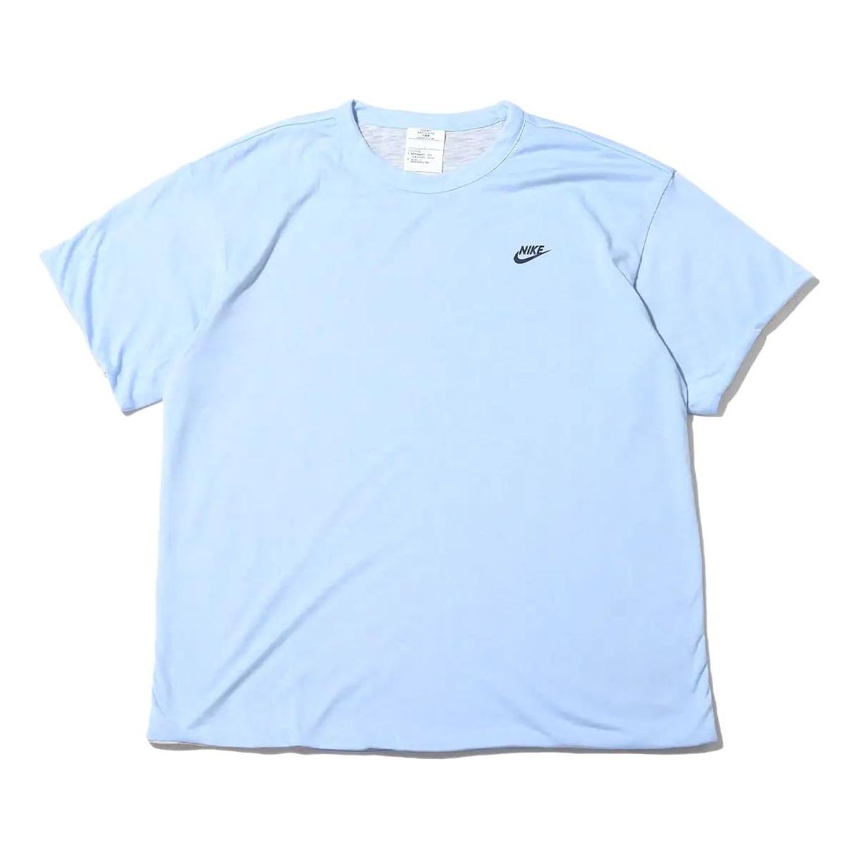 Men's Nike Solid Color Logo Alphabet Printing Reversible Casual Round Neck Short Sleeve Blue T-Shirt DQ4248-425