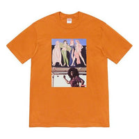 Supreme FW19 Week 7 American Picture Tee USA Photo Printing Short Sleeve Unisex Orange SUP-FW19-738