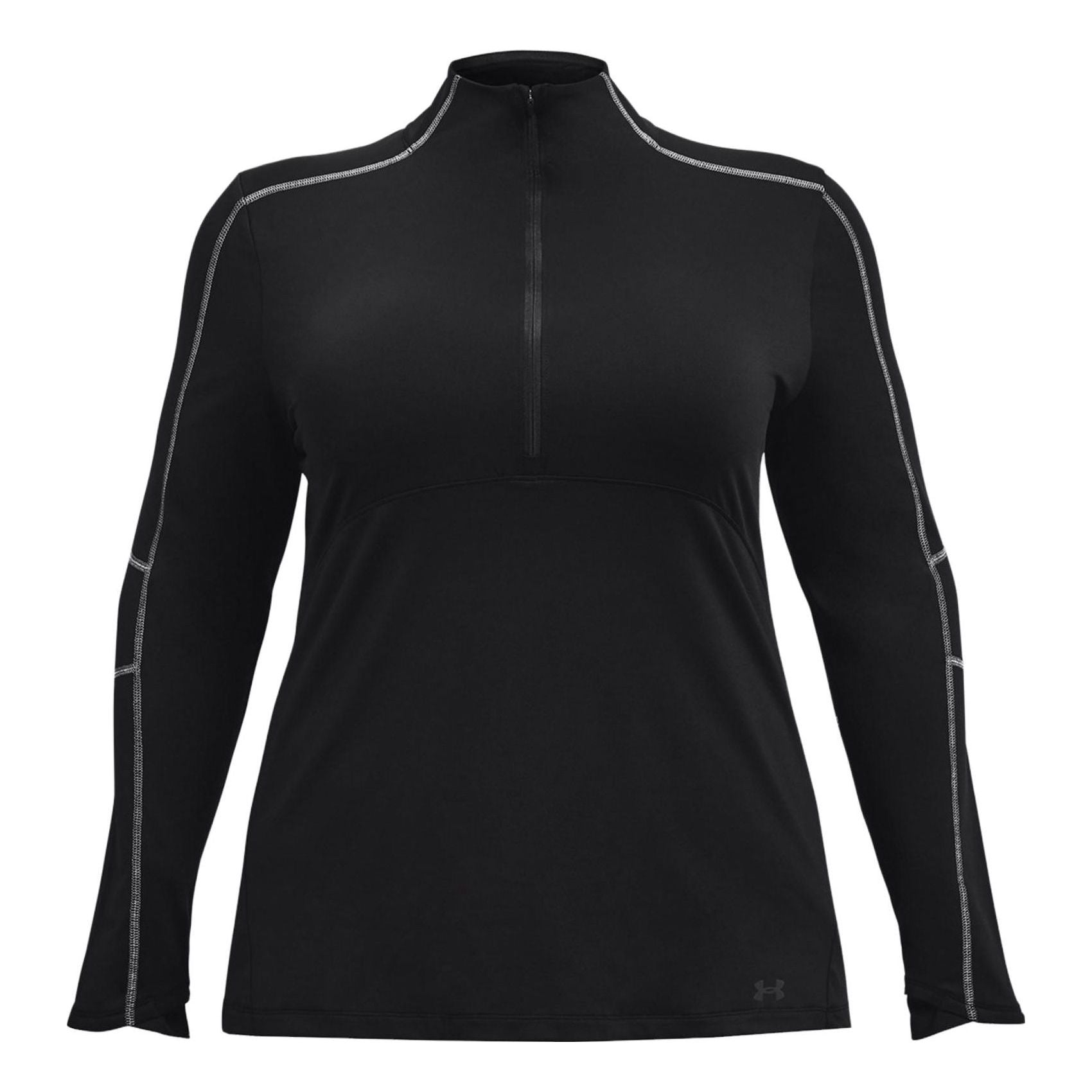 (WMNS) Under Armour Train Cold Weather 1/2 Zip Top 'Black' 1374396-001