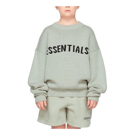 (GS) Fear of God Essentials FW21 Green/Concrete Pullover Sweater FOG-FW21-131