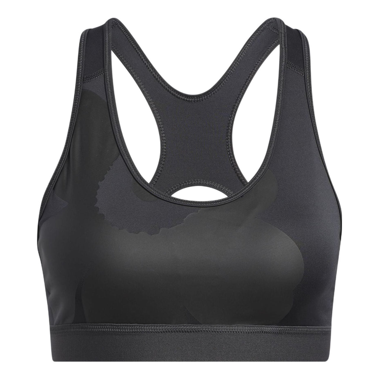(WMNS) adidas x Marimekko Believe This Medium-Support Bra Asia Sizing 'Black' HA3376