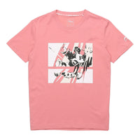 Li-Ning x Disney Crossover Mickey Printing Short Sleeve Apricot Pink AHSQ527-3