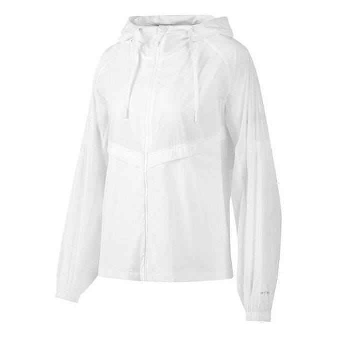 (WMNS) Skechers Sport Hooded Jacket 'White' P223W022-0019