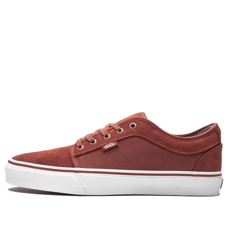 Vans Chukka Low Breathable Non-Slip Wear-resistant Low Tops Casual Skateboarding Shoes Red VN0A38CG0QV