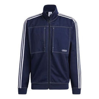 adidas originals Athletics Sports Stand Collar Jacket Navy Blue GN3807