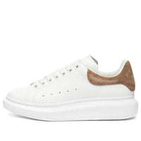 Alexander McQueen Suede Heel Tab Wedge Sole Sneaker 'White Mole' 553680WIBN29784