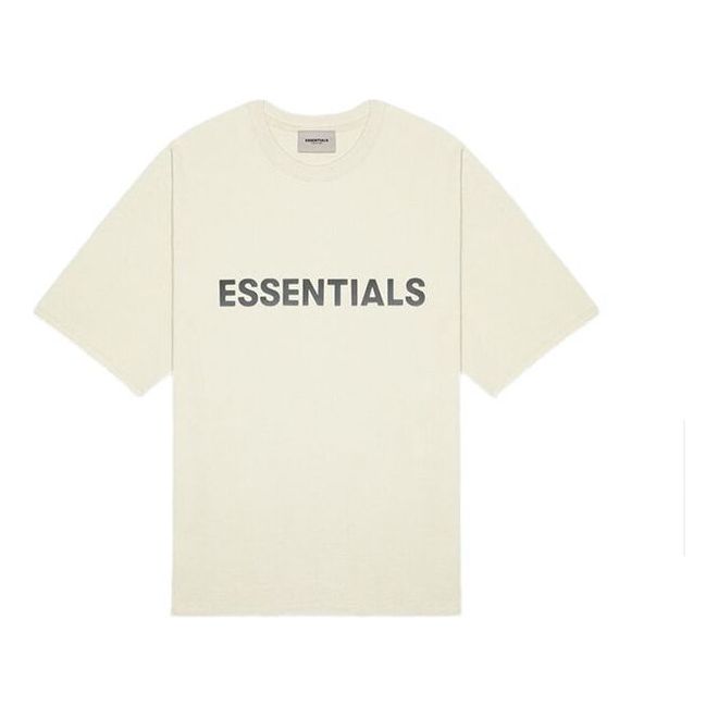 FOG Essentials FW19 3M Logo Boxy Alphabet Short Sleeve White T-Shirt FOG-FW19-122
