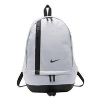 Nike CR7 Training Casual Sports Large Capacity Logo Backpack Unisex Gray White Graywhite BA5278-043