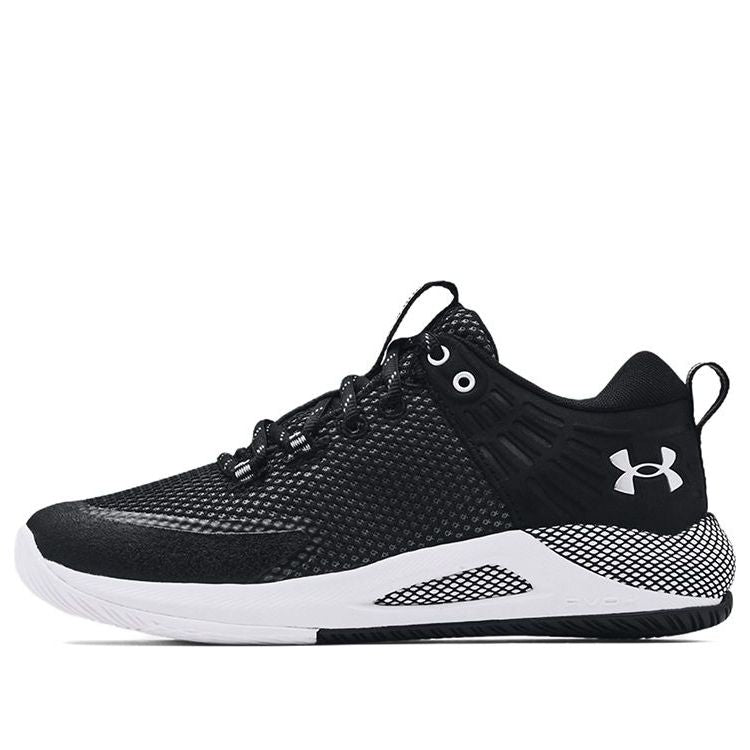 (WMNS) Under Armour HOVR Block City 'Black White' 3023709-001