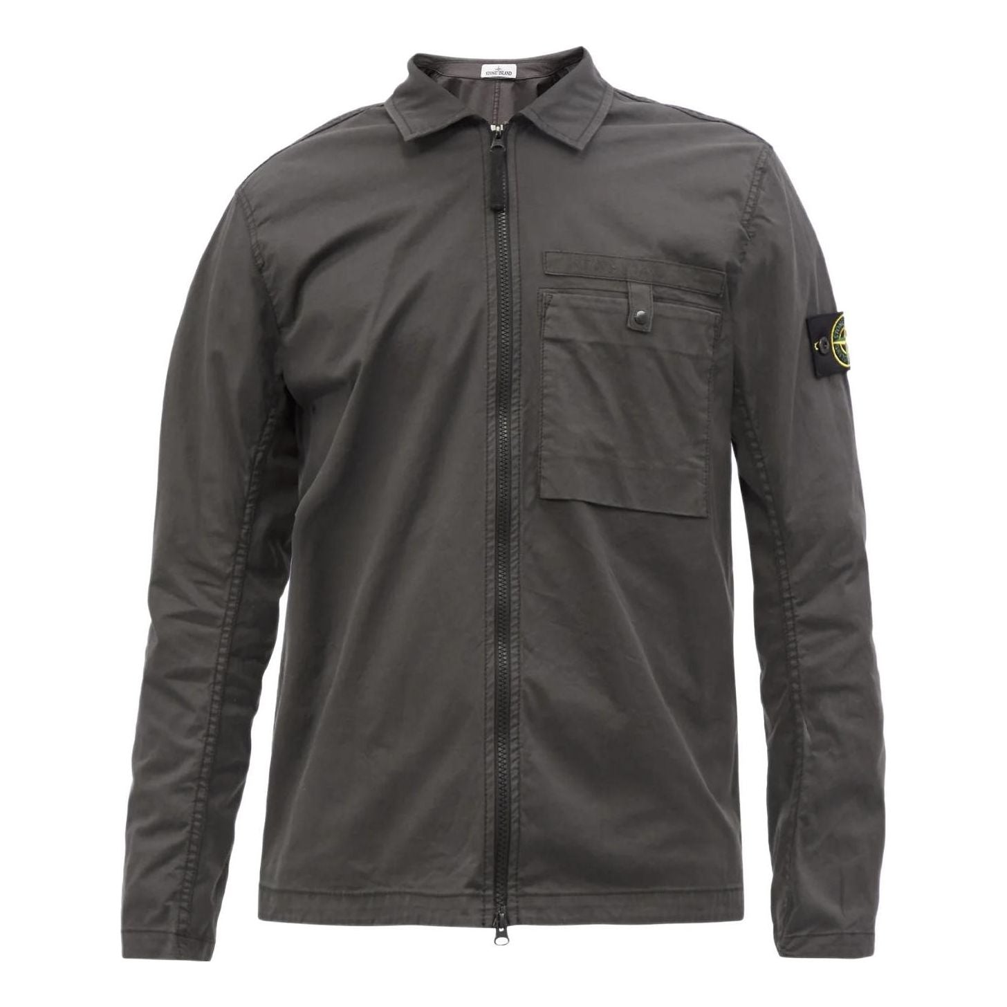 STONE ISLAND Supima Cotton Shirt Jacket 'Charcoal' 761512619-V0065