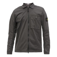 STONE ISLAND Supima Cotton Shirt Jacket 'Charcoal' 761512619-V0065