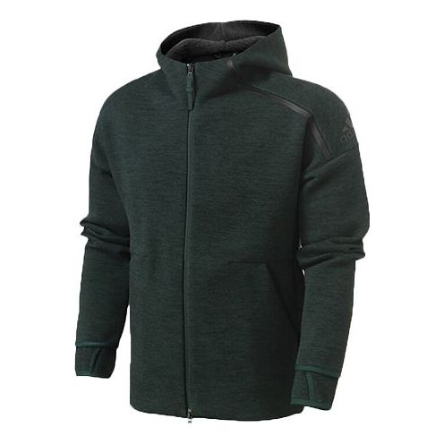 adidas Sports Knit Jacket Dark Green DY5782