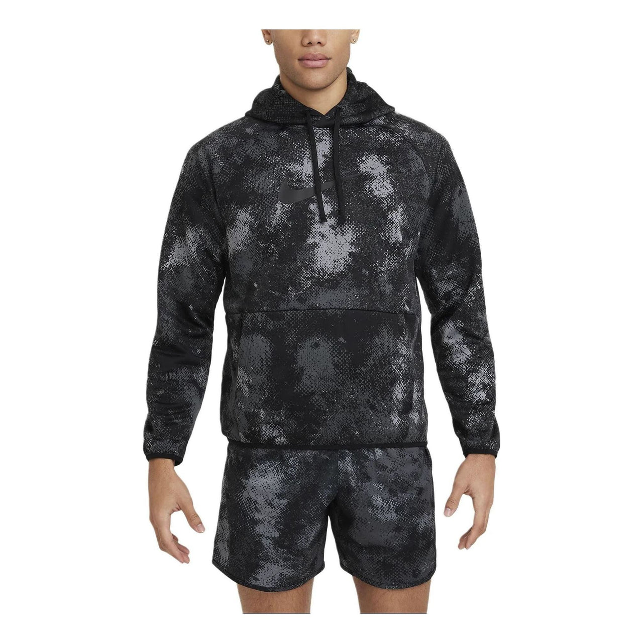 Nike Therma-FIT Versatile Pullover Hoodie 'Black Camo' FZ1088-010