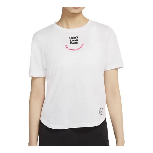 (WMNS) Nike Running Revival Quick Dry Knitting Printing White DN1475-056