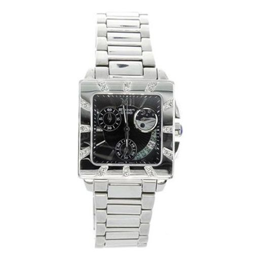 CASIO SHEEN Quartz Waterproof Stainless Steel Strap Black Analog SHN-5507D-1ADR