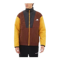 New Balance Athletics Full Zip Quilted Outerwear Asia Sizing 'Rich Oak' MJ23501-ROK