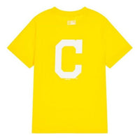MLB  Disney Mickey Crossover Cleveland Guardians Basic Printing Short Sleeve Unisex Yellow 31TSK2031-45Y