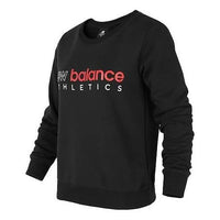 (WMNS) New Balance Essentials Icon Crew Asia Sizing 'Black Red' AWT01559-BK