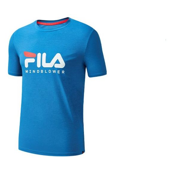 FILA Alphabet Printing Short Sleeve Blue A11M022103F-RB
