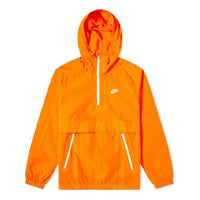 Nike Retro Woven Anorak Hooded Jacket For Men Orange AR2212-812