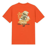New Balance Running Graphic Logo Tee Asia Sizing 'Orange Yellow' AMT32365-SPO