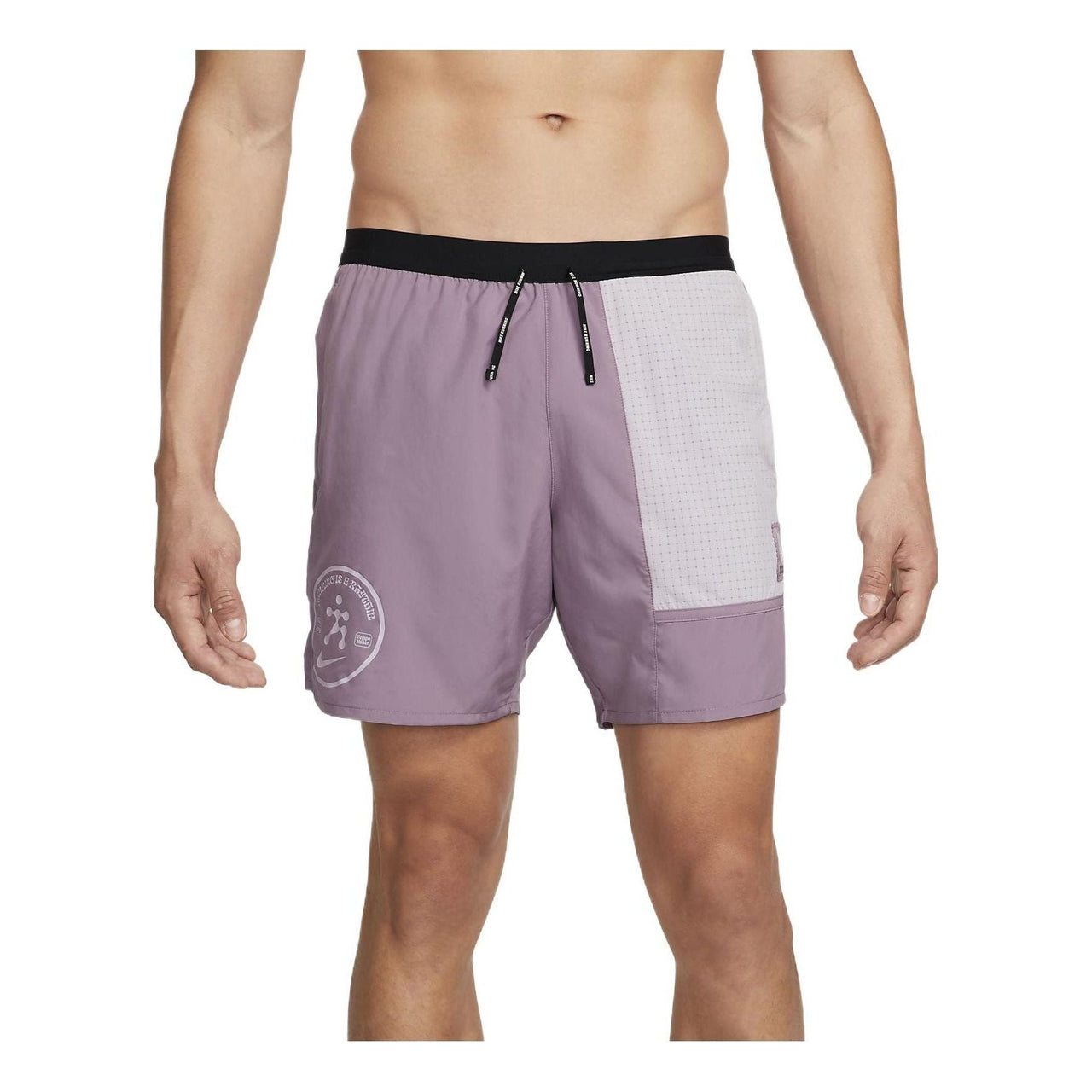 Men's Nike Splicing Contrasting Colors Casual Purple Straight Shorts DM4663-565