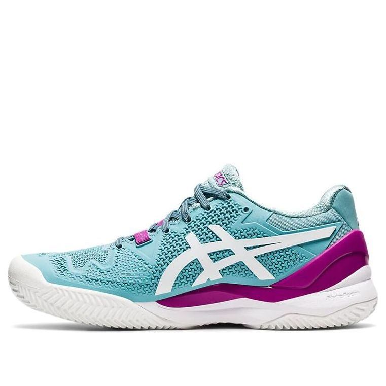 (WMNS) ASICS Gel Resolution 8 Clay 'Smoke Blue White' 1042A070-403