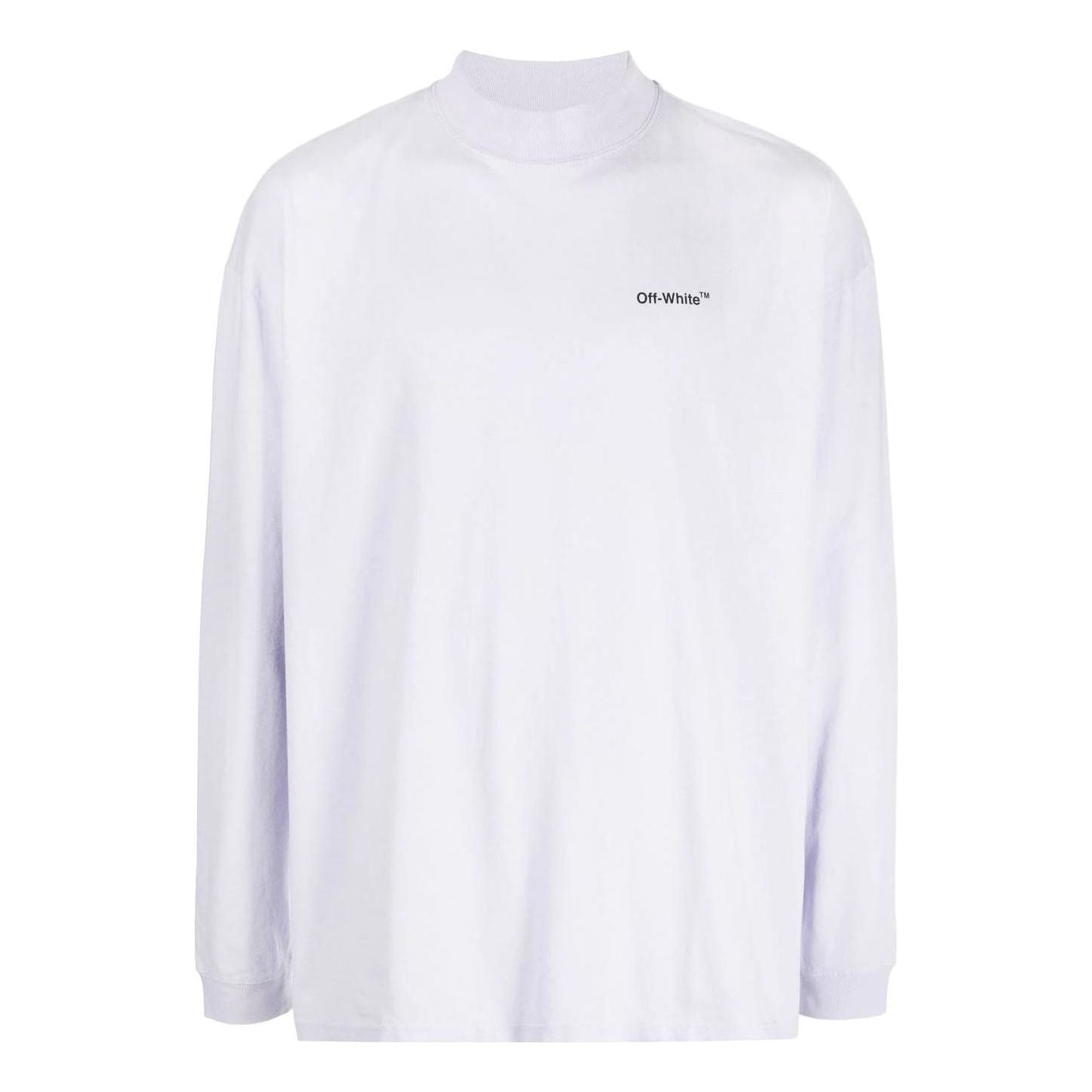 Men's Off-White FW22 Solid Color Arrow Pattern Logo Printing Round Neck White OMAB032F22JER0013610