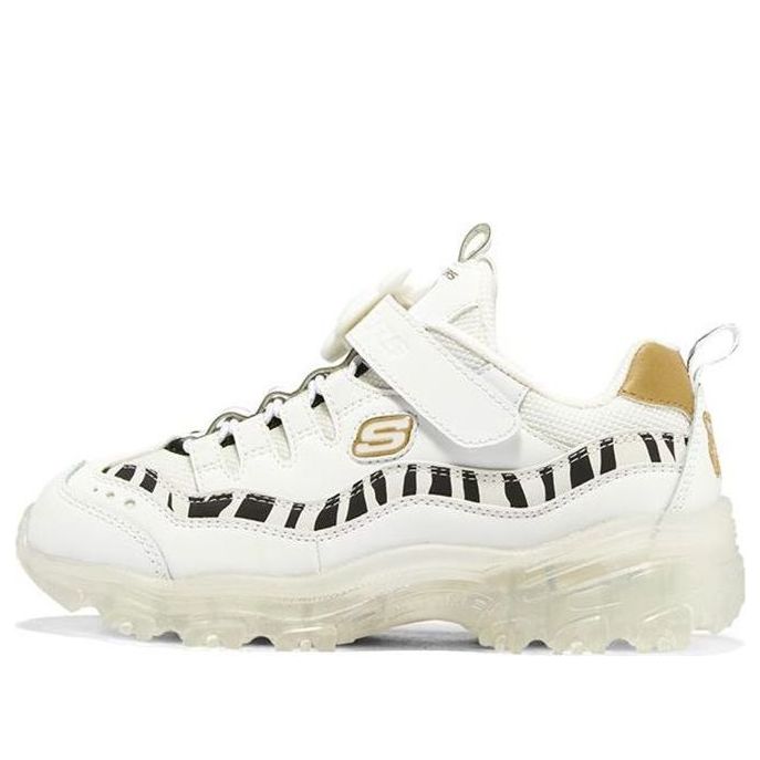 (GS) Skechers Ice D'lites 'White Gold' 317006L-WGD