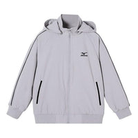 (GS) Mizuno Logo Fleece Jacket 'Grey' 32CC2904