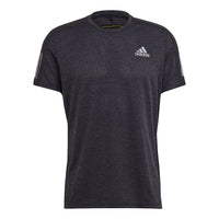adidas Own The Run Tee Running Casual Sports Short Sleeve Black GK6059