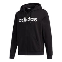 adidas Neo Sportswear Pullover Hoodie 'Black White' FP7434