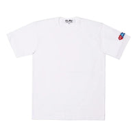 (WMNS) COMME des GARCONS PLAY FW25 Double Heart T-Shirt 'White' AZ-T327-051-3