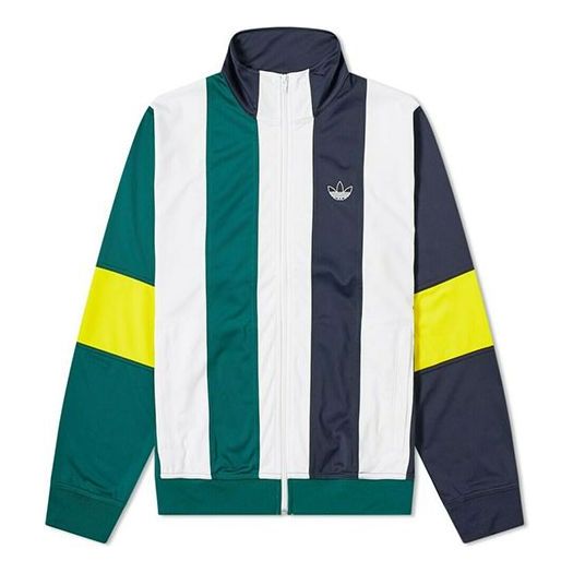 adidas originals Retro Contrasting Colors Wide Stripe Jacket Colorblock EJ7114