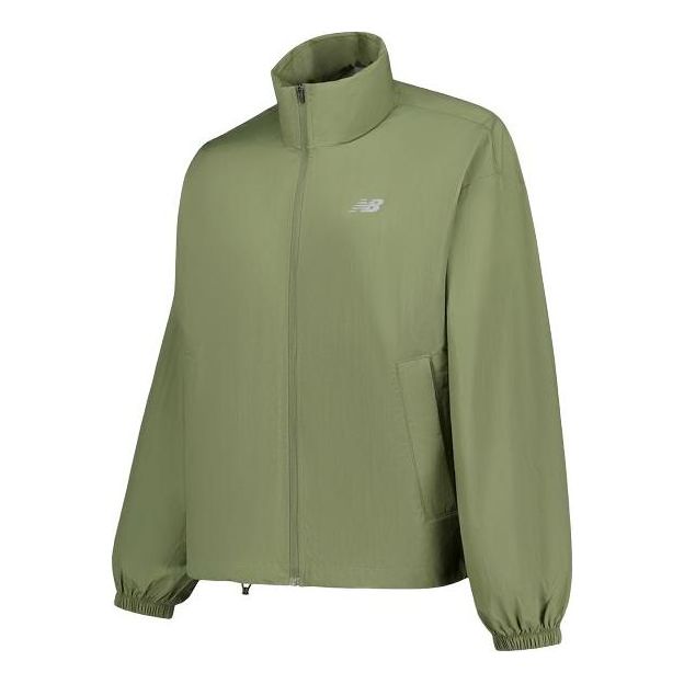 (WMNS) New Balance Athletics Packable Jacket Asia Sizing 'Dark Olivine' WJ41553-DEK