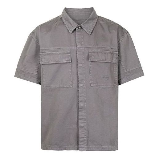A-COLD-WALL* Boxy-fit Cotton Shirt 'Grey' ACWMSH031-FLINT