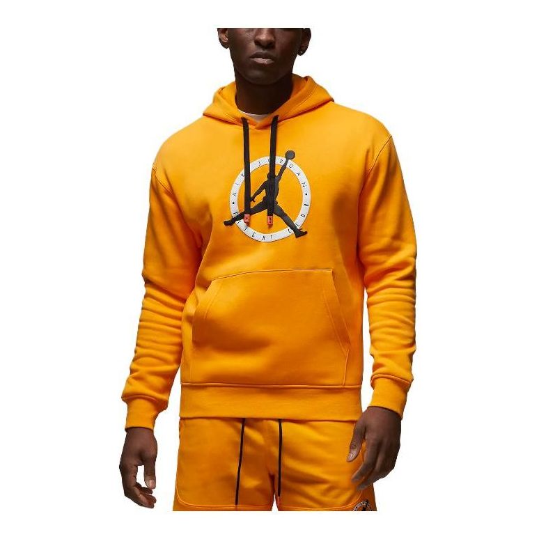 Air Jordan Flight MVP Graphic Fleece Pullover Hoodie 'Yellow' FB7050-717