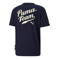 PUMA Word Team Graphic Tee 'Navy' 536929-06