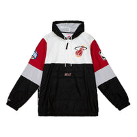 Mitchell & Ness x NBA Miami Heat Windbreaker Jacket 'White' OJPO5379-MHEYYPPPBLCK