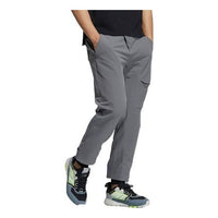 Men's adidas Solid Color Casual Outdoor Sports Pants/Trousers/Joggers Gray HI3844