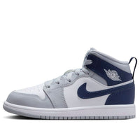 (PS) Air Jordan 1 Mid 'Wolf Grey Midnight Navy' DQ8424-104