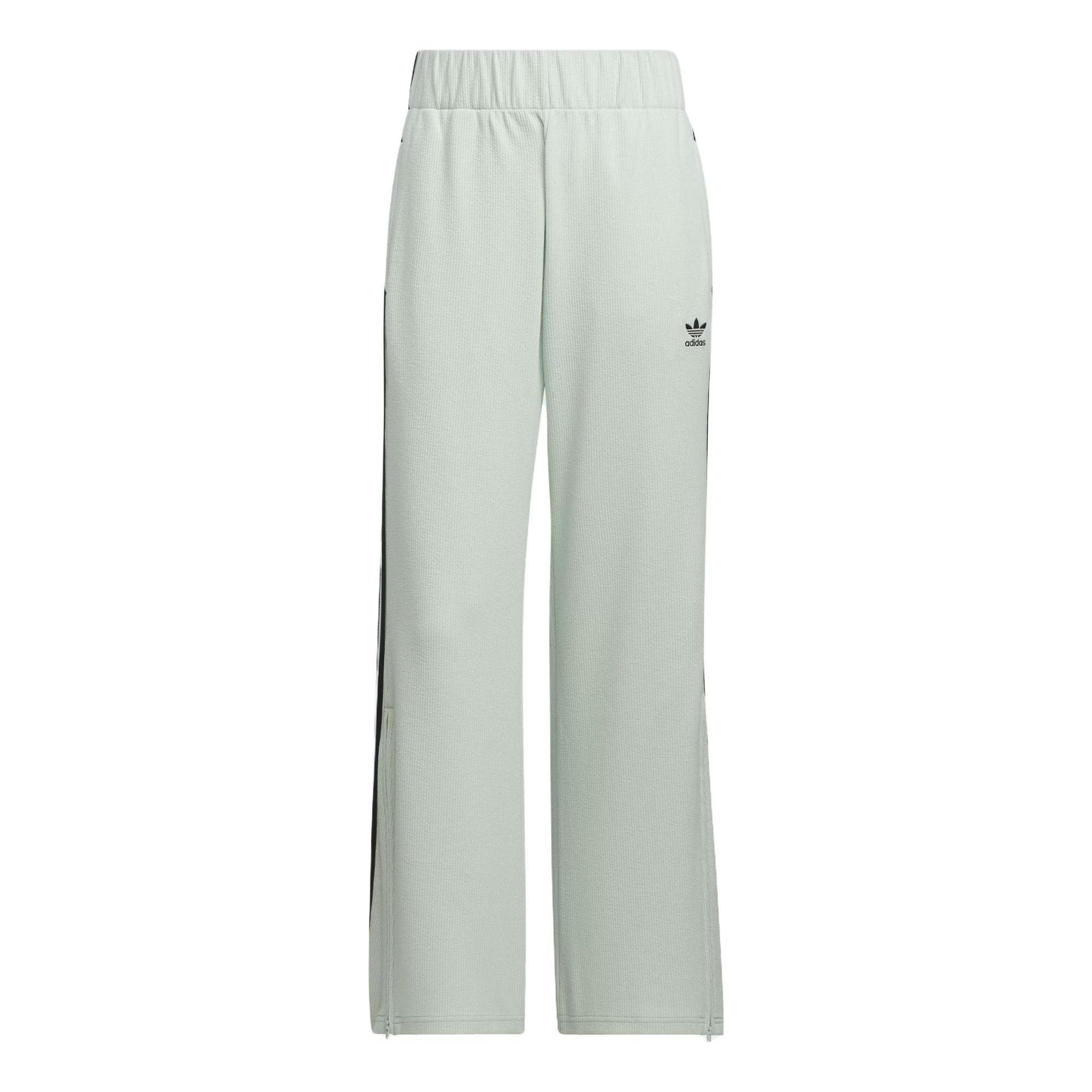 (WMNS) adidas originals Flared Pants 'White Black' IY7122