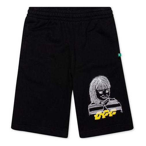Off-White SS20 Mens Loose Black Disrupted Font Sweat OMCI006S20E300081088