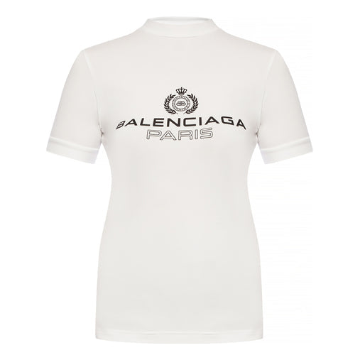 Balenciaga SS21 Alphabet Short Sleeve White 594603TGV479000