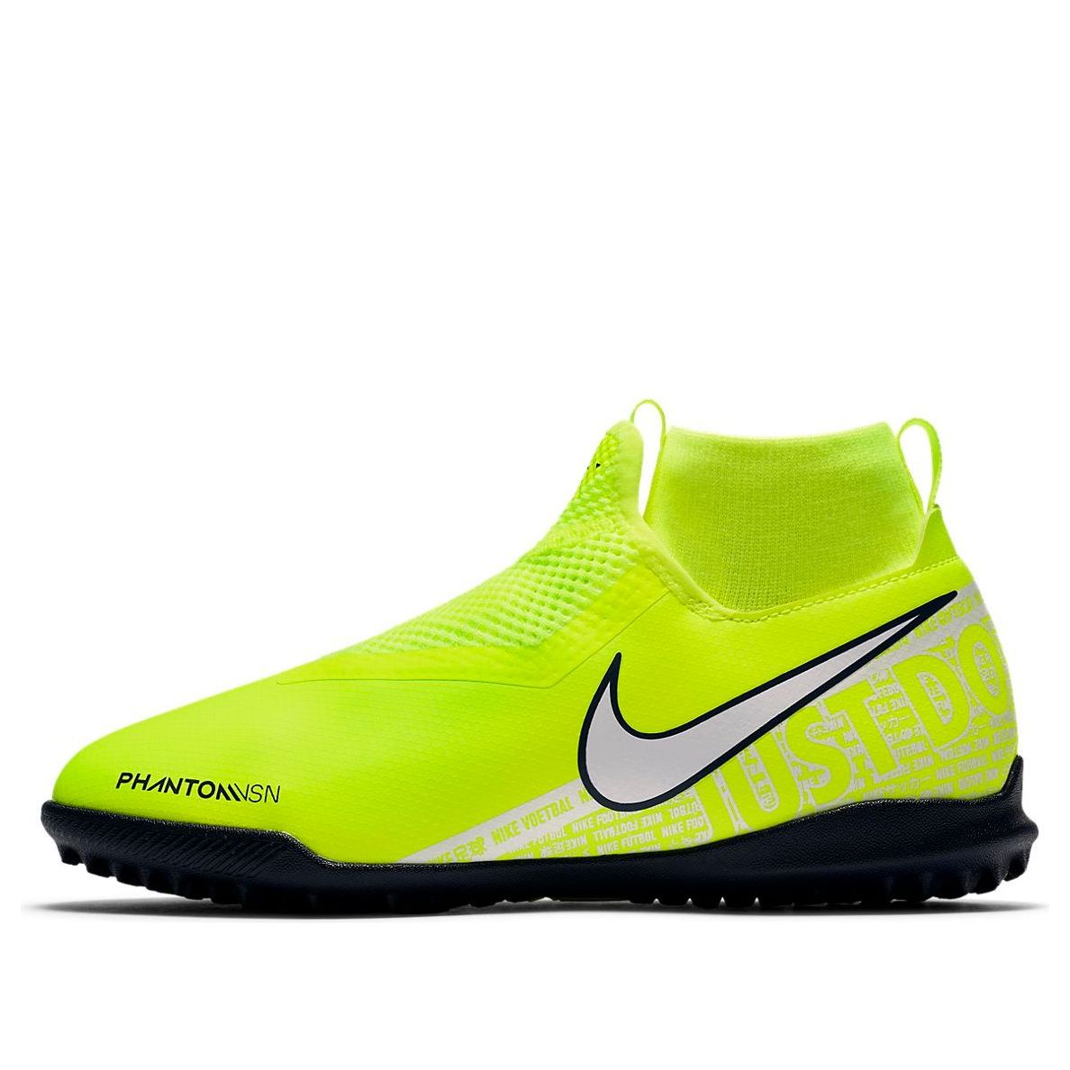 (GS) Nike Phantom Vision Academy DF TF 'Volt Metallic Silver Black' AO3292-717