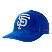Gucci SF Giants Velvet Baseball Hat 'Blue' 543399-4HE94-4300