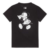 MLB x Disney Crossover Cleveland Indians Cleveland Guardians Mickey Printing Short Sleeve Unisex Black 31TSK1031-45L